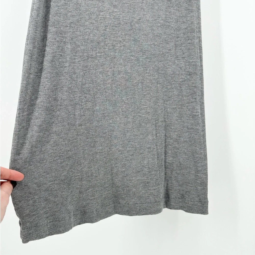 Skims Soft Lounge Heather Grey Long Maxi Slip Dress - Picture 8 of 15